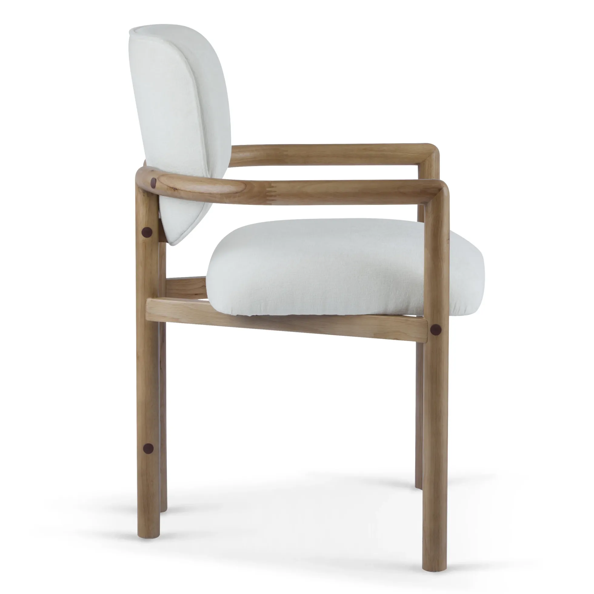Walker Edison | Modern Wood Upholstered Dining Chairs Set of 2
