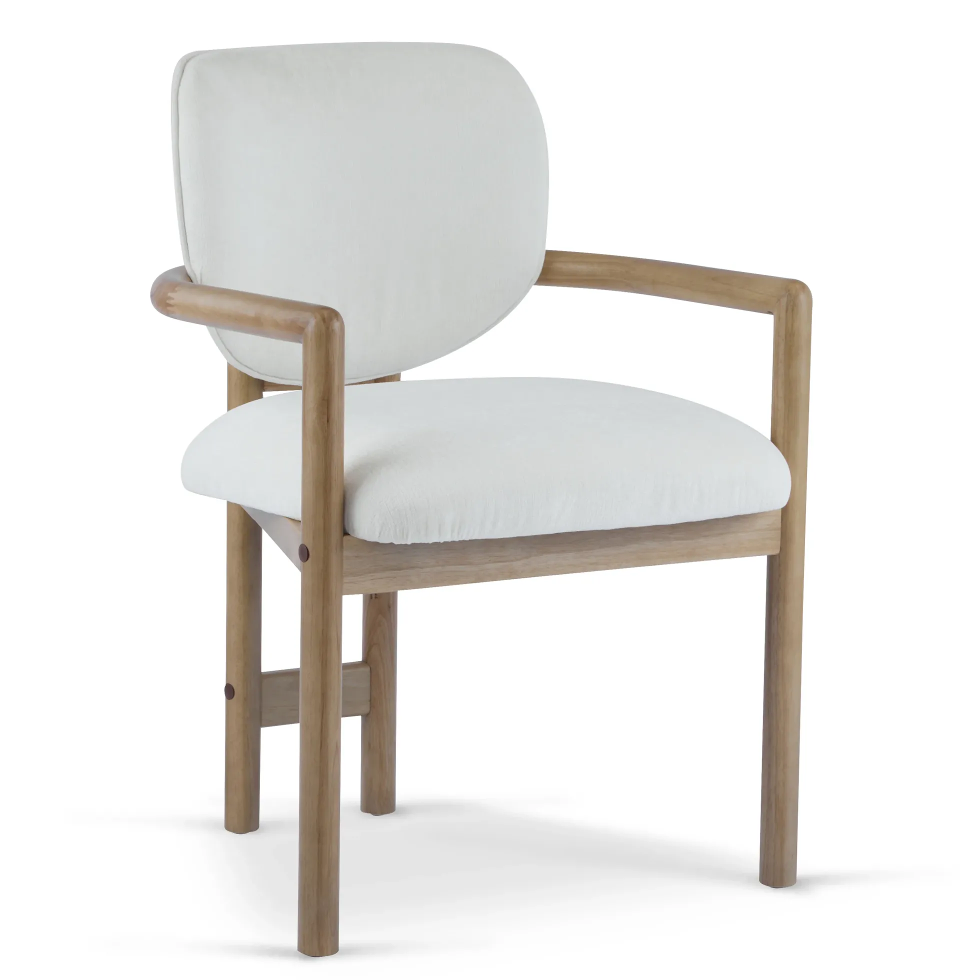 Walker Edison | Modern Wood Upholstered Dining Chairs Set of 2