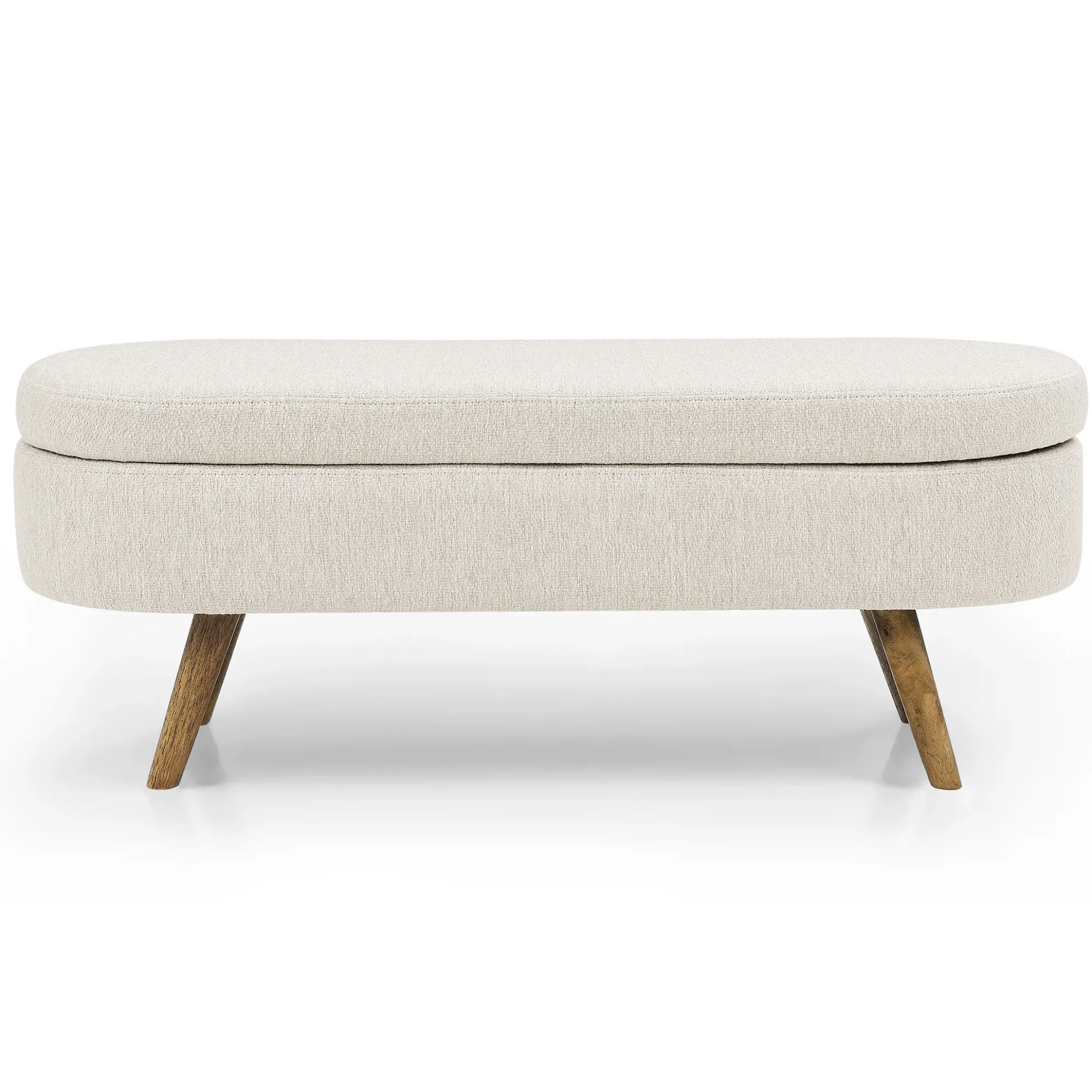 Walker Edison | Ottoman Oval Storage Bench