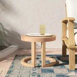 Walker Edison | Outdoor 18' Acacia Wood Side Table
