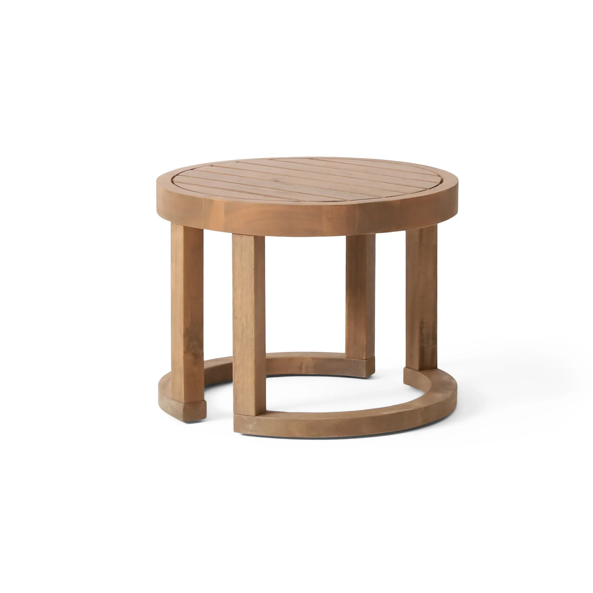 Walker Edison | Outdoor 18' Acacia Wood Side Table