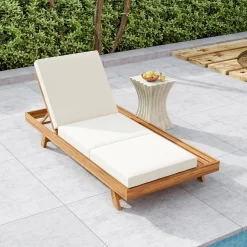 Walker Edison | Outdoor Patio Lounge Chaise Chair