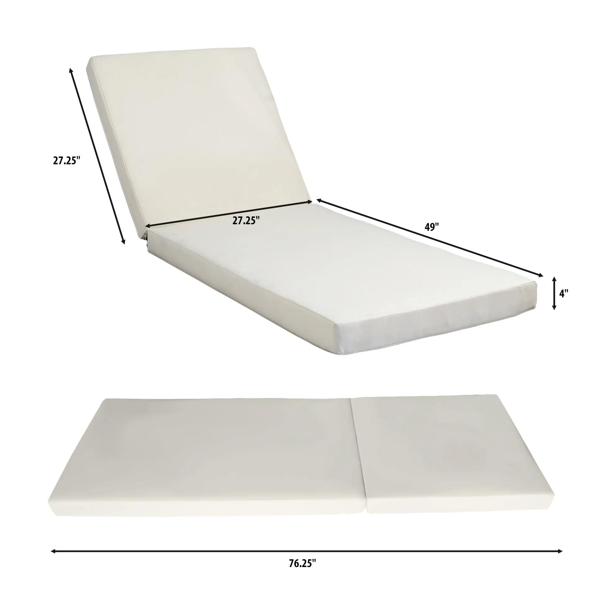 Walker Edison | Outdoor Patio Lounge Chaise Chair