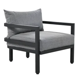 Walker Edison | Outdoor Patio Steel 4 Piece Sofa Set
