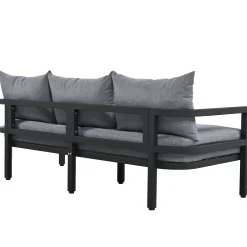 Walker Edison | Outdoor Patio Steel 4 Piece Sofa Set