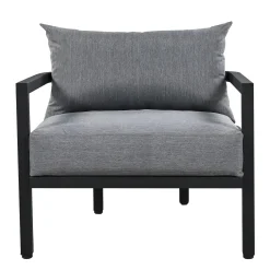 Walker Edison | Outdoor Patio Steel 4 Piece Sofa Set