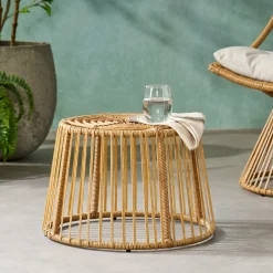 Walker Edison | Outdoor Rattan Side Table
