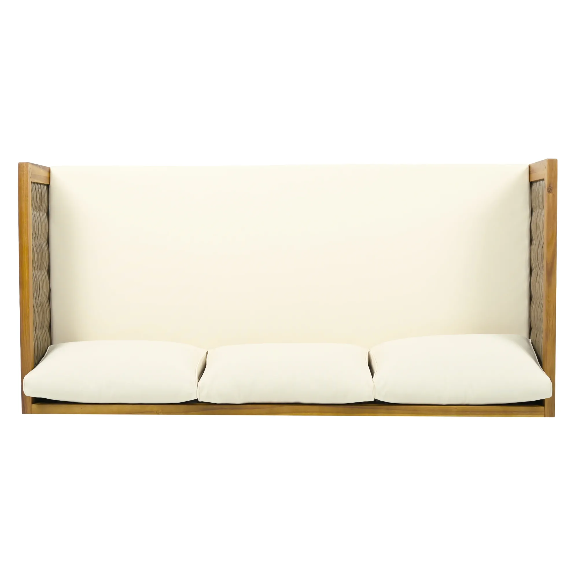 Walker Edison | Outdoor Teak Wood Daybed Sofa