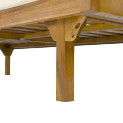 Walker Edison | Outdoor Teak Wood Daybed Sofa