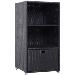 Walker Edison | Outdoor Waterproof Valet Pool Towel Storage Rack