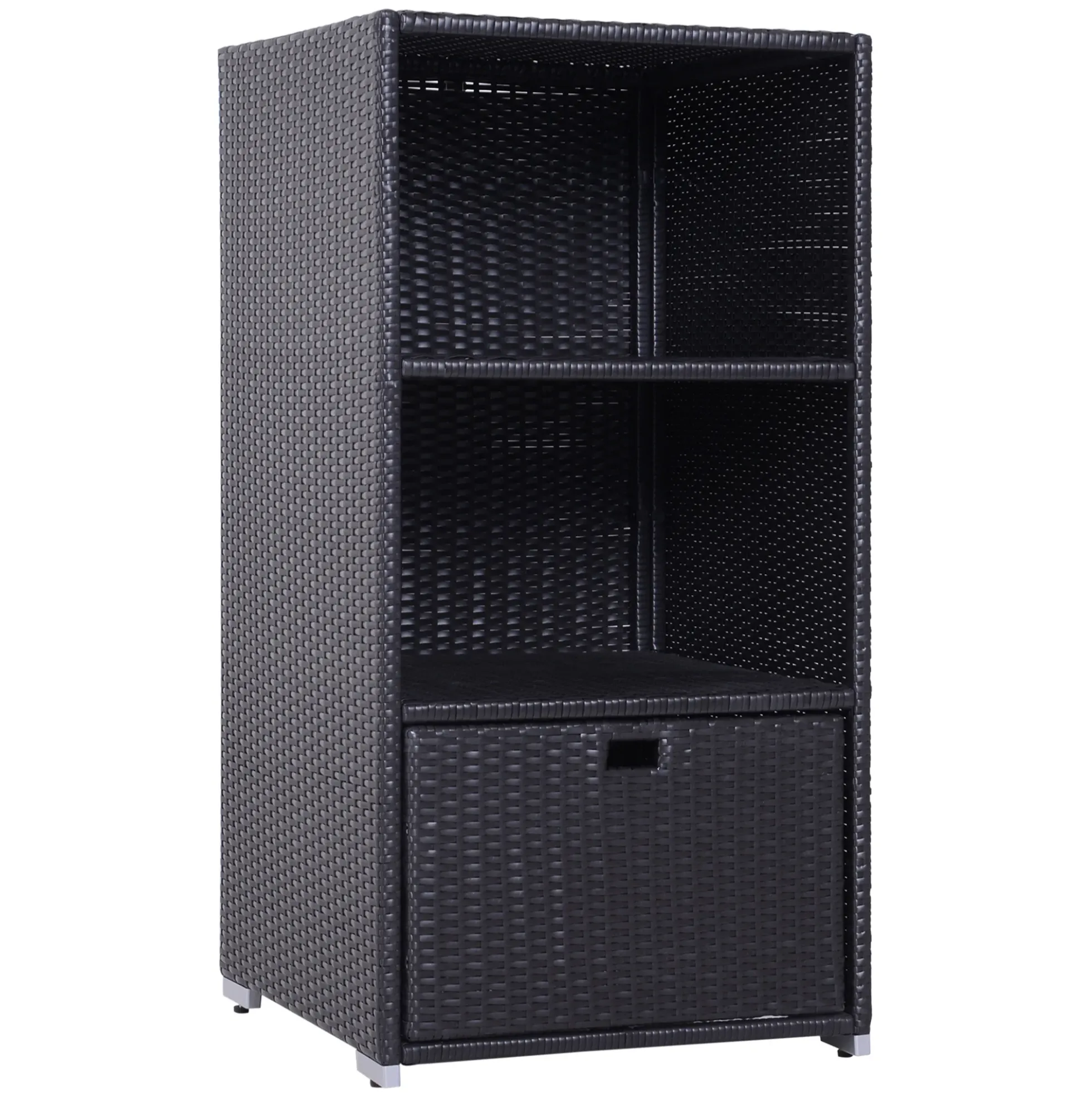 Walker Edison | Outdoor Waterproof Valet Pool Towel Storage Rack