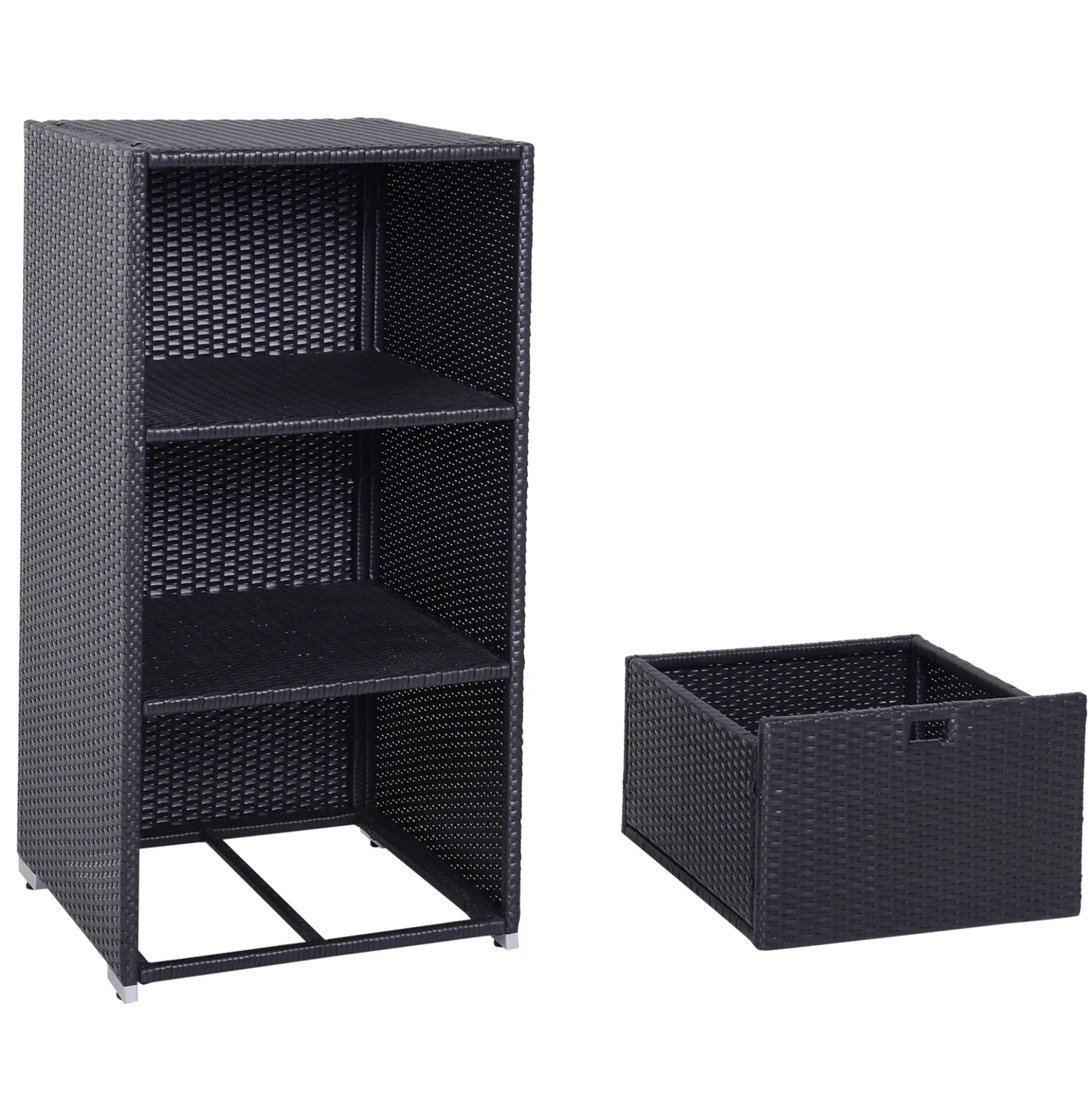 Walker Edison | Outdoor Waterproof Valet Pool Towel Storage Rack