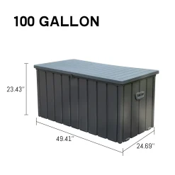 Walker Edison | Outdoor Waterproof Storage Deck Bin