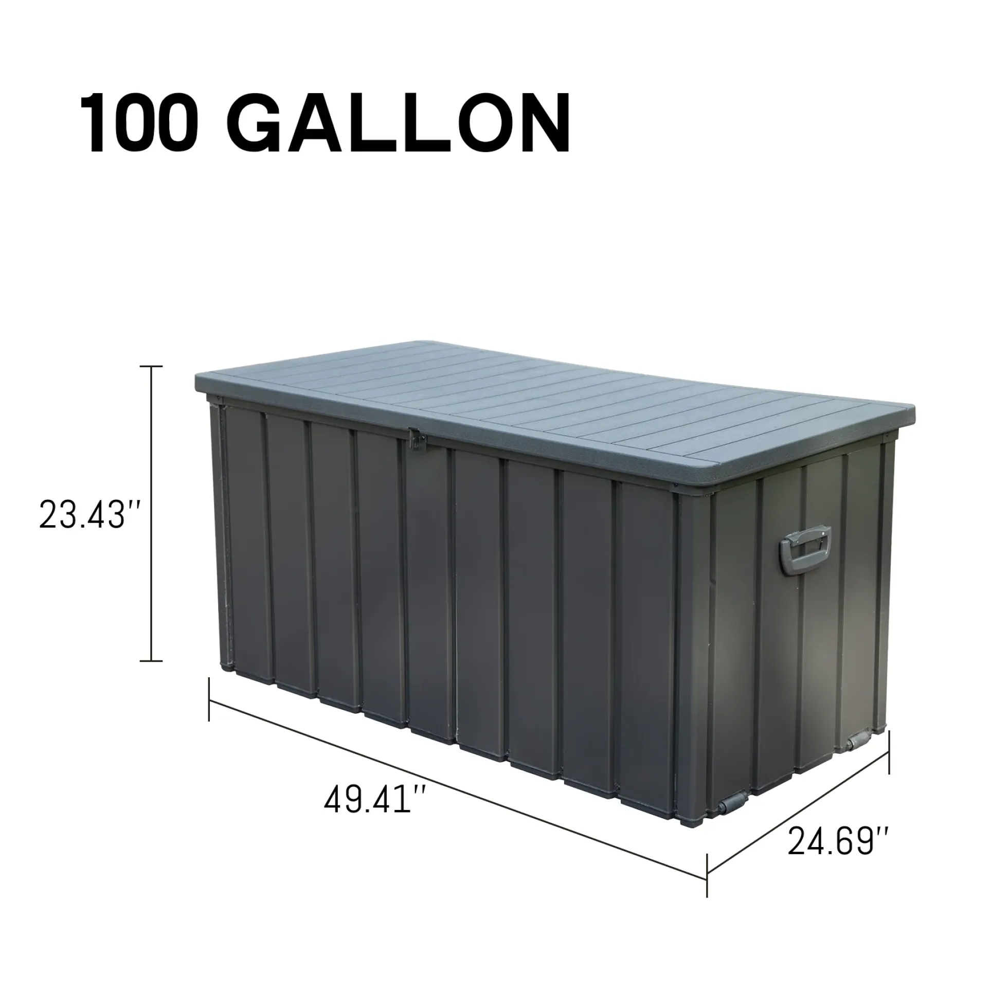Walker Edison | Outdoor Waterproof Storage Deck Bin