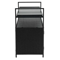Walker Edison | Outdoor Wicker Bar Cart