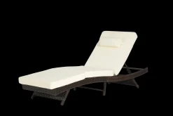 Walker Edison | Outdoor Wicker Long Reclining Chair Set of 2