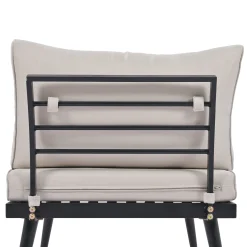 Walker Edison | 6-Piece Outdoor Sectional Sofa Set with Nesting Coffee Tables Beige