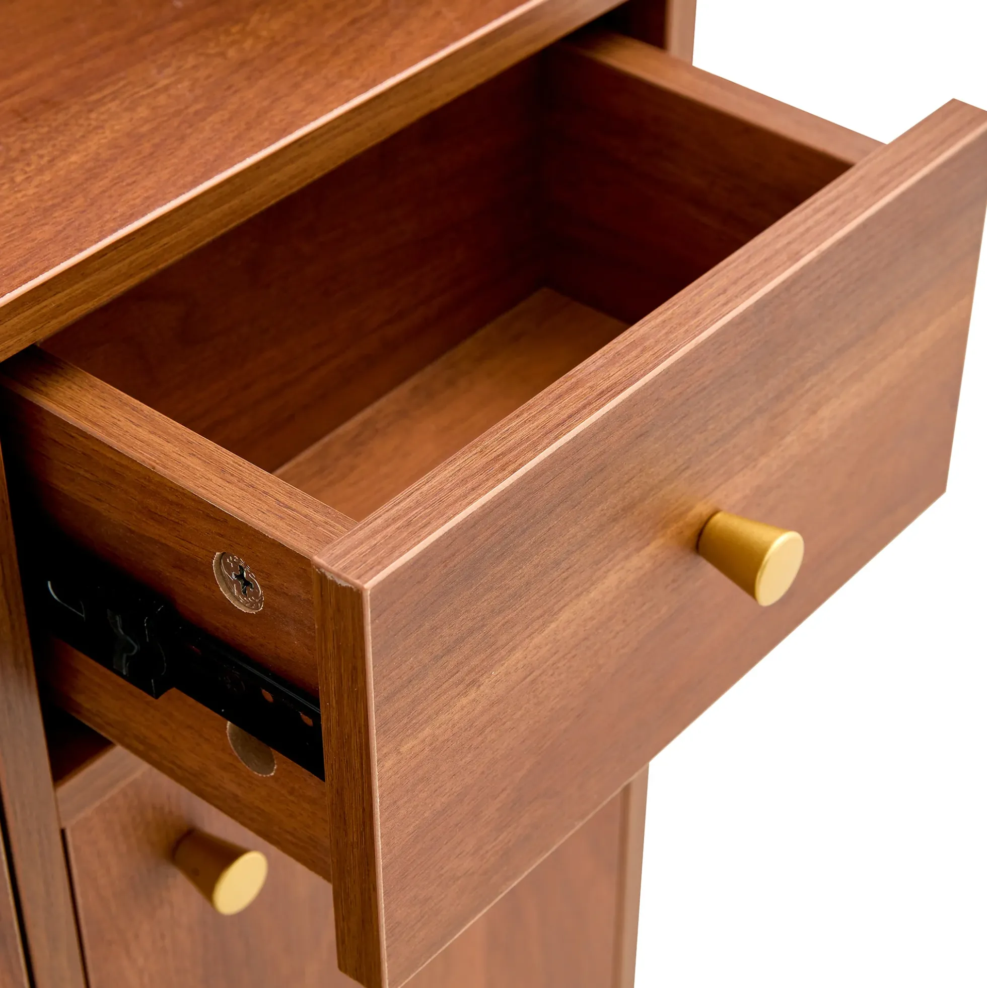 Walker Edison | Rattan Modern Minimalist Entryway Storage Cabinet