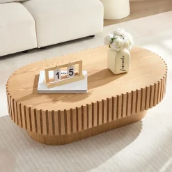 Walker Edison | Reeded Modern Handcraft Coffee Table