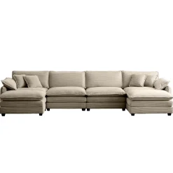 Walker Edison | Retro Chic: Corduroy Couch Cloud Modular Sofa Design