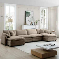 Walker Edison | Retro Chic: Corduroy Couch Cloud Modular Sofa Design