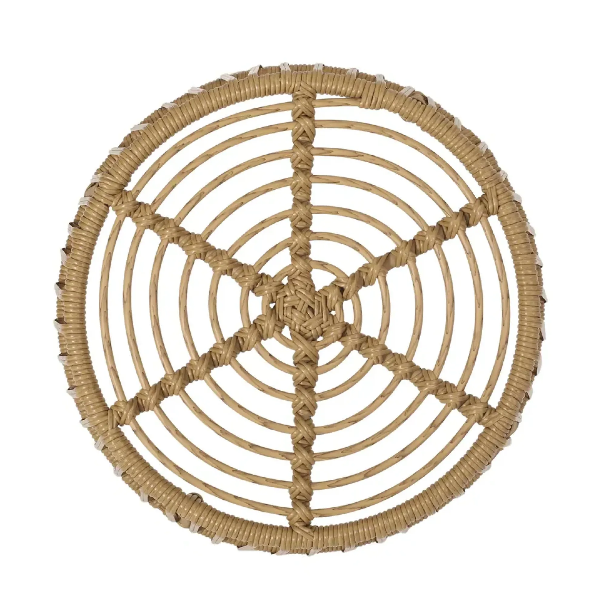 Walker Edison | Retro Wicker Outdoor Chat Set