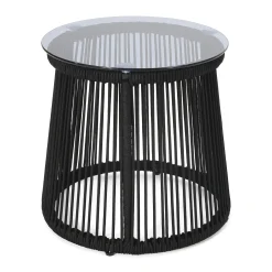Walker Edison | Rope Weaving Design Outdoor Side Table
