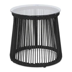 Walker Edison | Rope Weaving Design Outdoor Side Table