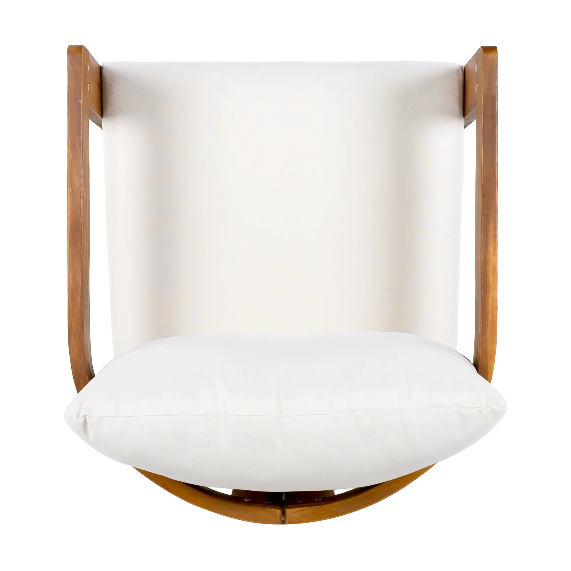 Walker Edison | Set of 2 Premium Acacia Wood Curve Design Outdoor Club Chairs