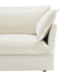Walker Edison | Slip-covered Deep Seat Comfy Accent Chair