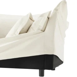 Walker Edison | Slip-covered Deep Seat Comfy Accent Chair