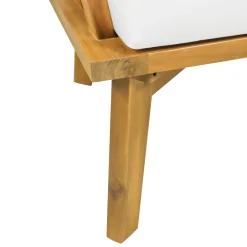 Walker Edison | Teak Acacia Wood Outdoor Patio Club Chair Set of 2