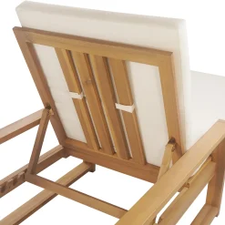 Walker Edison | Teak Outdoor Lounge Chairs Set of 2