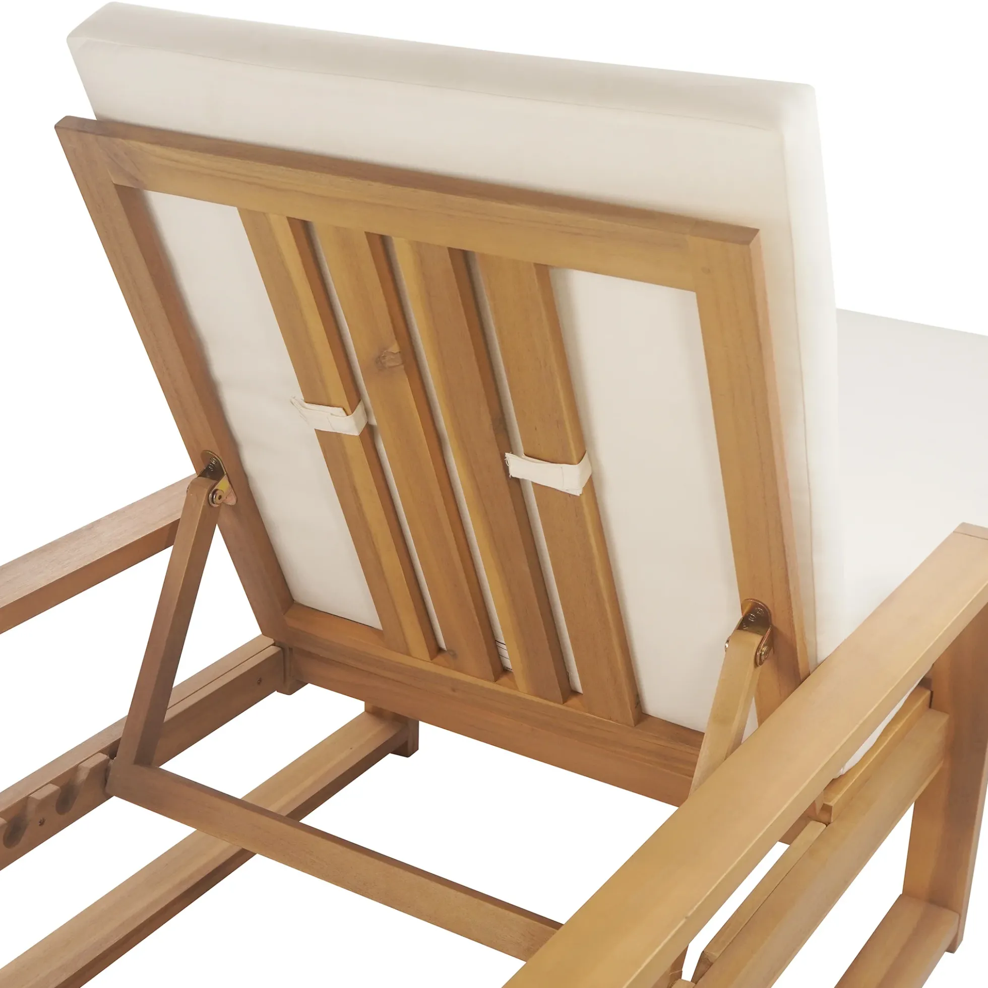Walker Edison | Teak Outdoor Lounge Chairs Set of 2