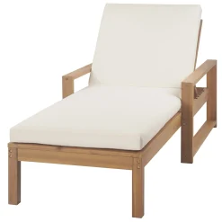 Walker Edison | Teak Outdoor Lounge Chairs Set of 2