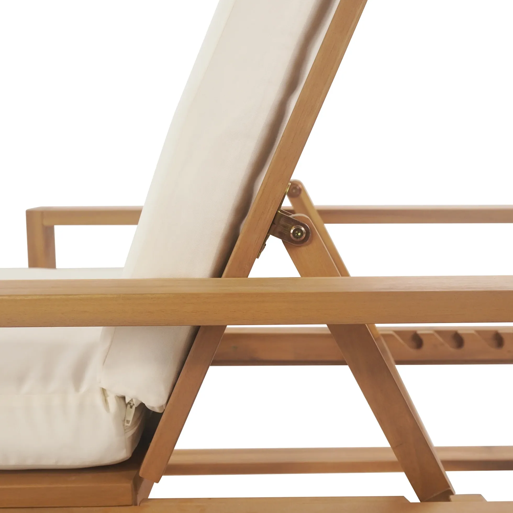Walker Edison | Teak Outdoor Lounge Chairs Set of 2