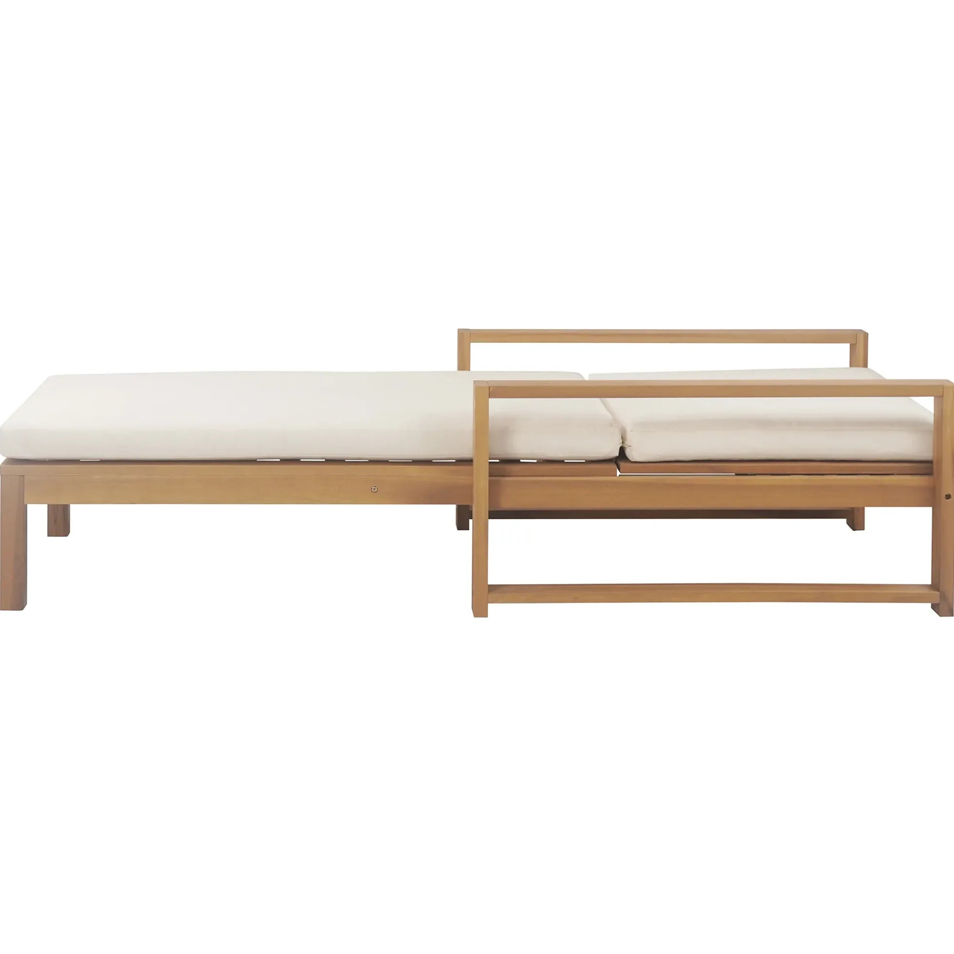 Walker Edison | Teak Outdoor Lounge Chairs Set of 2