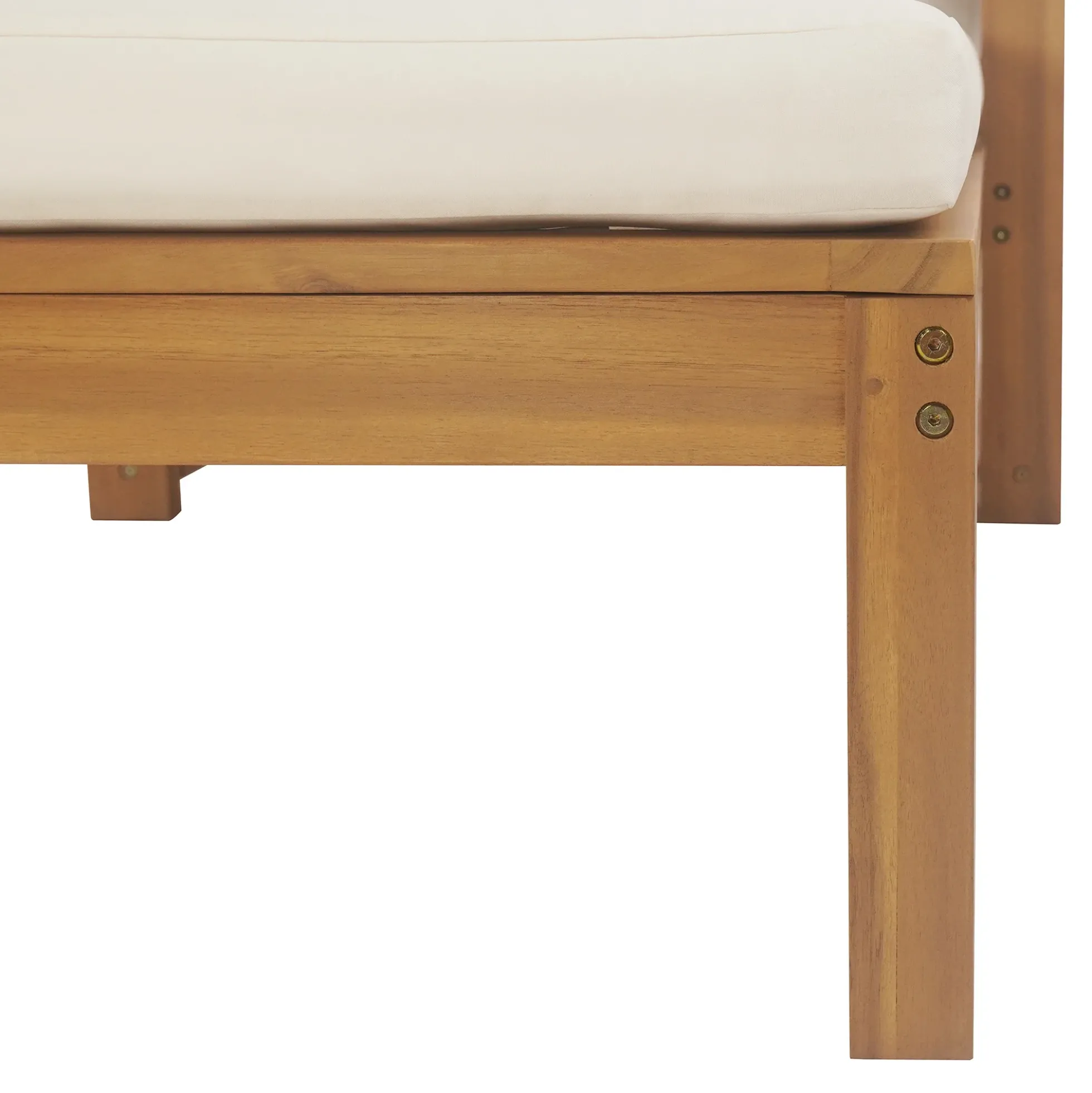Walker Edison | Teak Outdoor Lounge Chairs Set of 2