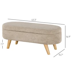 Walker Edison | Teddy Storage Ottoman Bench for any room