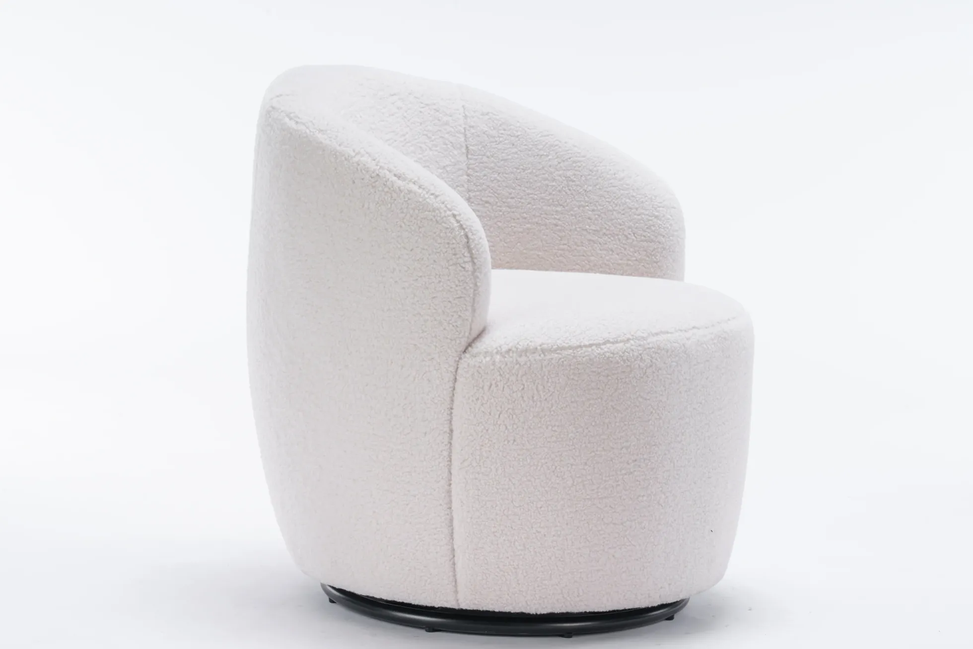 Walker Edison | Teddy Swivel Barrel Accent Armchair Chair