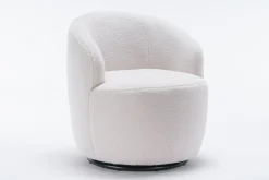 Walker Edison | Teddy Swivel Barrel Accent Armchair Chair