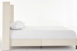 Walker Edison | Traditional Peyton Upholstered 54" High Headboard King Bed