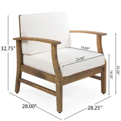 Walker Edison | Traditional Wood Club Chair