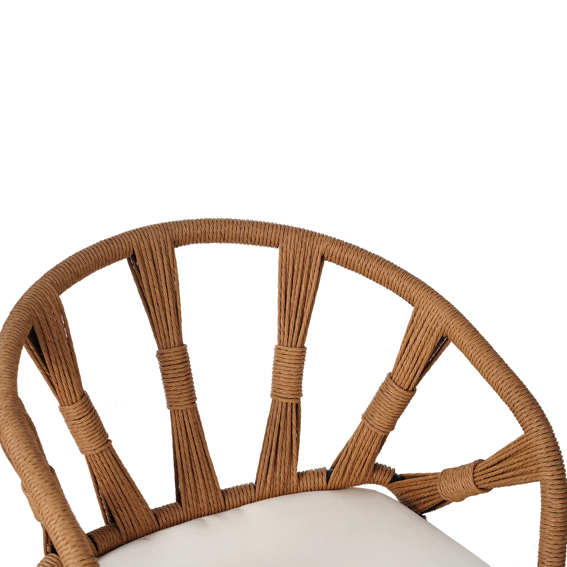 Walker Edison | U Style Contemporary Outdoor Dining Table and Chairs Set
