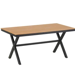 Walker Edison | U Style Contemporary Outdoor Dining Table and Chairs Set