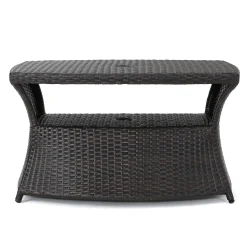 Walker Edison | Wicker Outdoor Patio Coffee Table