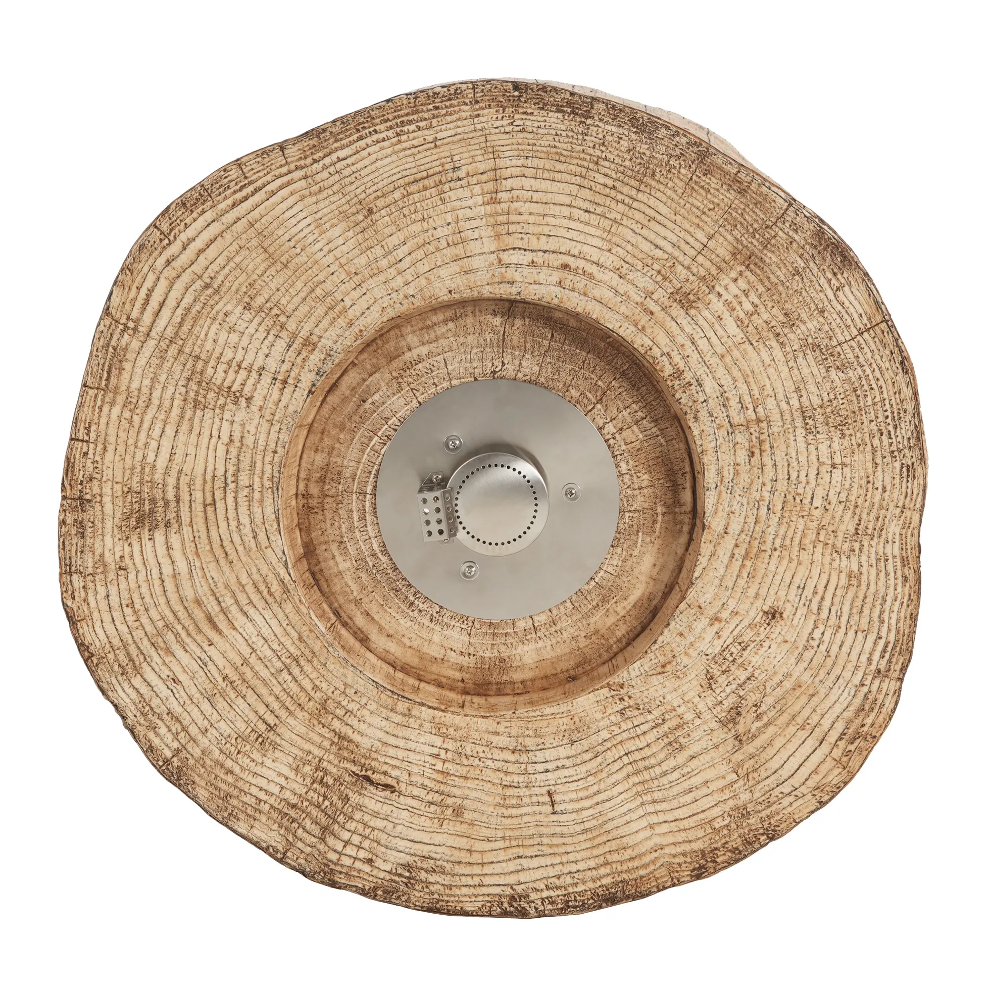 Walker Edison | Wood Pattern Outdoor Patio MGO Propane Fire Pit