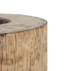 Walker Edison | Wood Pattern Outdoor Patio MGO Propane Fire Pit