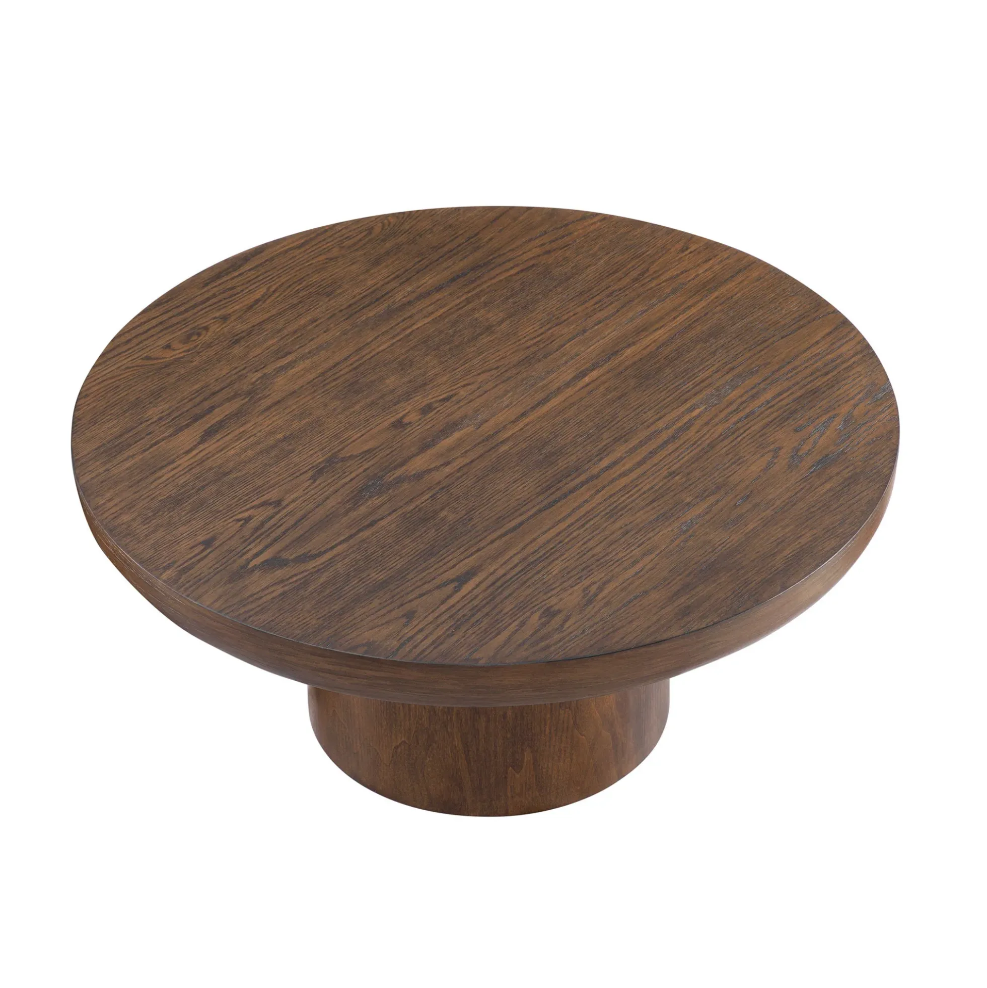 Walker Edison | Wood Veneer Round Coffee Table