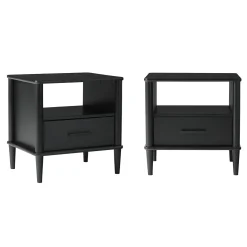 Walker Edison Spindle Transitional 1-Drawer Nightstand